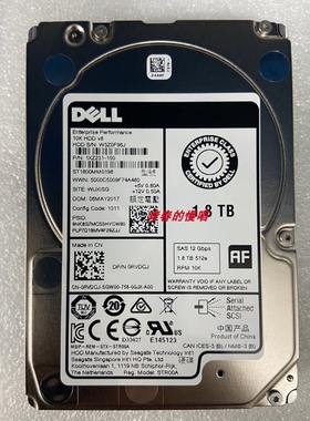 DELL ST1800MM0198 0RVDCJ 1XZ231-150 1.8TB SAS 12Gb 512E 硬盘