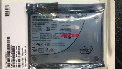 Intel SSD 240G SATA 2.5寸 S4500 SSDSC2KB240G7企业级固态硬盘