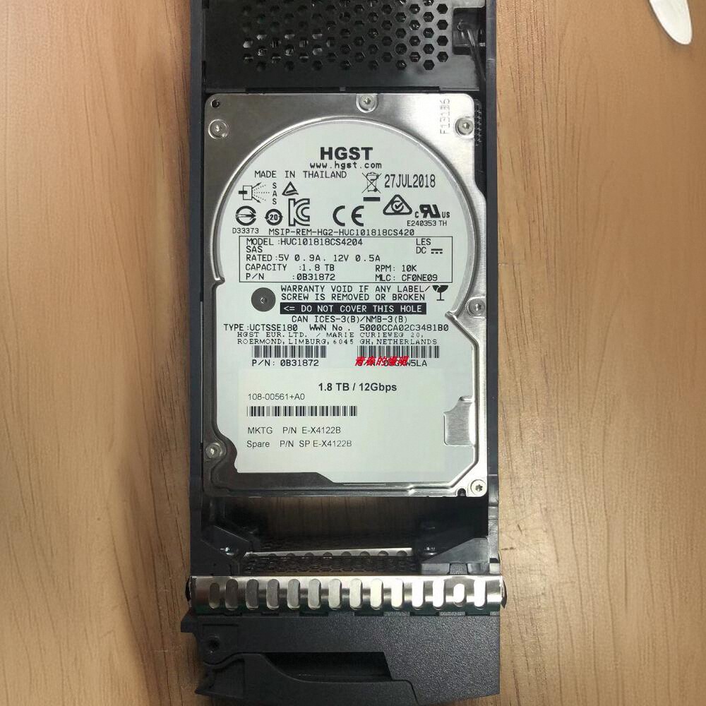 Netapp LSI 1.8TB 1.8T SAS 2.5寸 E-X4122B 10K E2724 E2824硬盘 电脑硬件/显示器/电脑周边 机械硬盘 原图主图