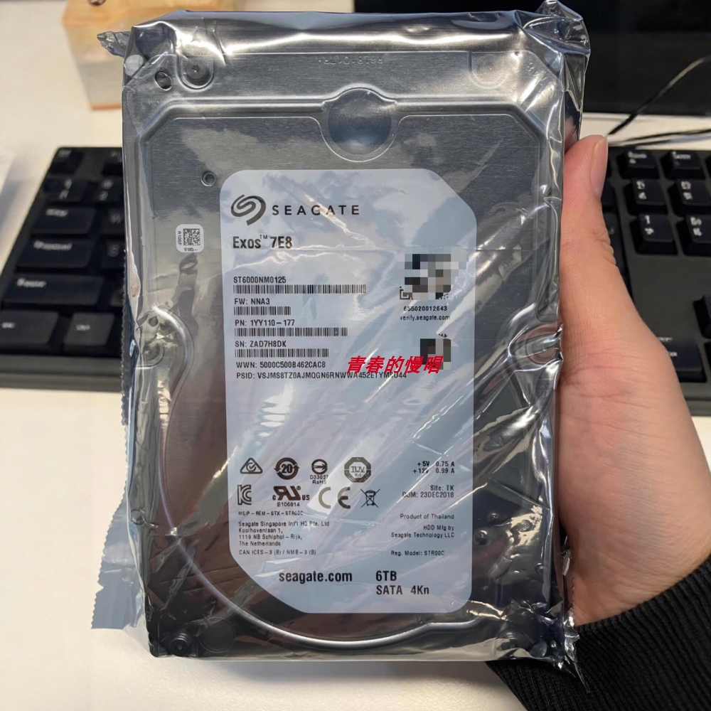 原装ST6000NM0125 6TB 6T 4KN 256M SATA 3.5寸企业级 服务器硬盘