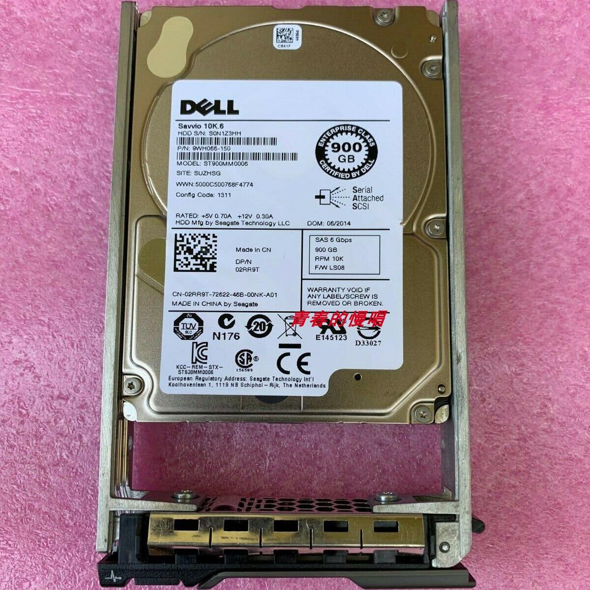 DELL 02RR9T 900G SAS 2.5寸T420 T610 R810 R620 R630服务器硬盘