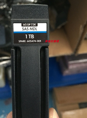 H SPARE 605474-001 6G DP 7.2K SAS MDL 1TB MSA2000 P2000 硬盘