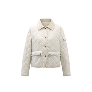 704 TFK老钱风菱形格轻薄鹅绒羽绒服 恩佳专享