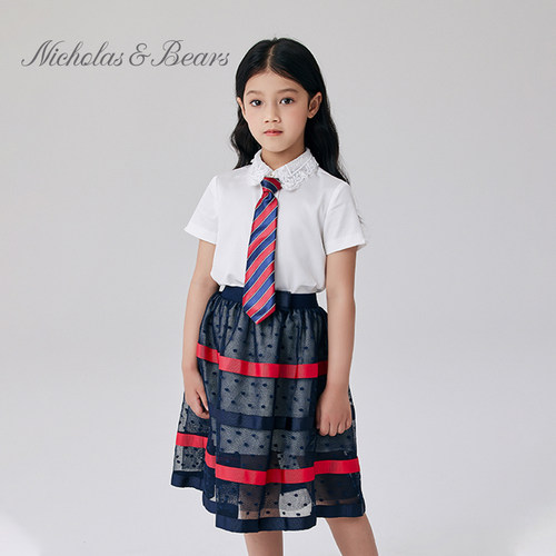 女童网纱半身裙儿童裙子洋气