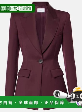 1h可退 香港直邮潮奢 ALEX PERRY 女士 单排扣西装外套 red红色