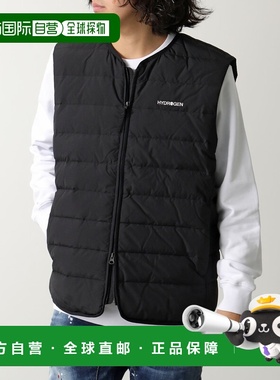 日本直邮HYDROGEN 男士尼龙羽绒背心 (H31D4JS005)无领骷髅头刺绣