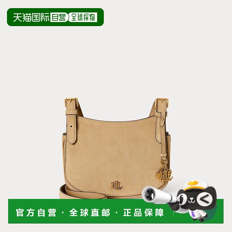 自营欧洲直邮Ralph Lauren拉夫劳伦 Marcy女士沙色皮革双层风琴斜