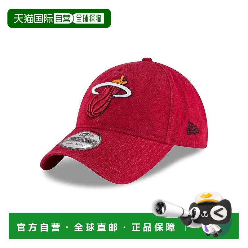 自营New Era 9Twenty NBA迈阿密热火队经典帽子-可调节-红-蓝 美