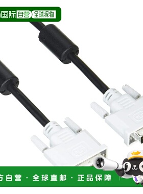 【日本直邮】宜丽客 显示器电缆 DVI-D24pin 双链路1m 黑CAC-DVDL
