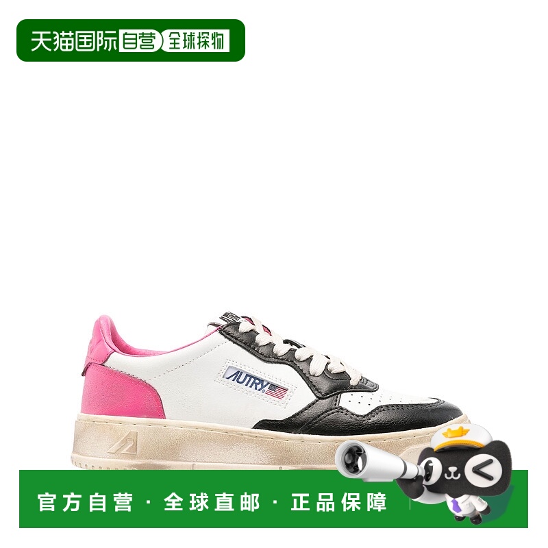 1h可退 香港直邮AUTRY 女士运动鞋 AVLWSV39BLKSHCKPNK SS2025 白