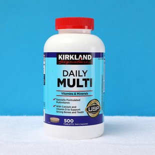 美国直邮Kirkland柯克兰复合维生素500粒血钙平衡提高机体动力