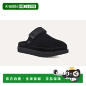 黑色绒面革可调节鞋 自营UGG 跟 BLK Clogs女式 Goldenstar 1138252