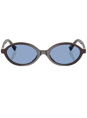 潮奢 Miu Miu 缪缪 女士 椭圆形太阳眼镜 8056262398067