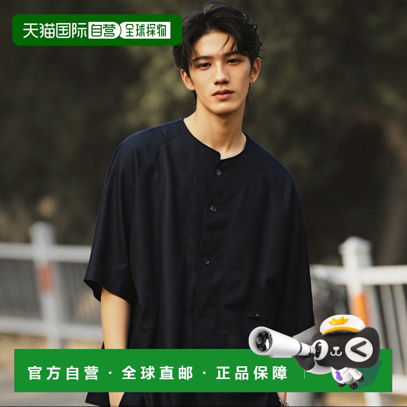 1h可退 日本直邮CAHLUMN 男士亚麻棒球衬衫 1009390900003