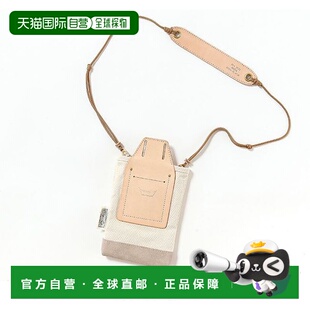 日本直邮HAIDA 女士斜挎工具包 天然革材质 多隔层设计