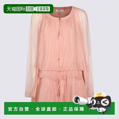 香港直邮CHLOÉ 女士连衣裙 CH26SRO020016L6 SS2026 卡其色 Silk
