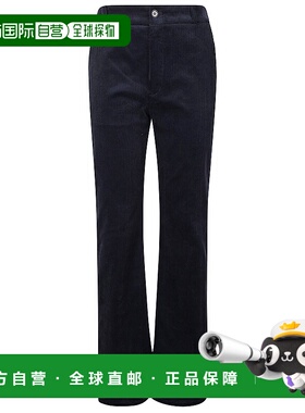 香港直邮A.P.C. 女士休闲裤 AW2025 蓝色阔腿裤 COHBBF08502IAK