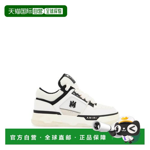 香港直邮AMIRI 男士运动鞋 AMFOSR1048111 CO 白色 系带低帮板鞋