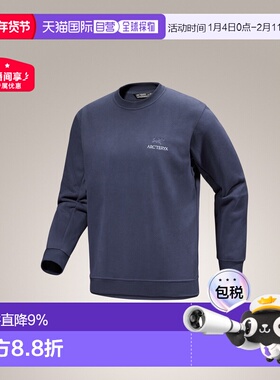 加拿大直邮始祖鸟Emblem男士户外运动舒适抓绒圆领卫衣男款加绒长