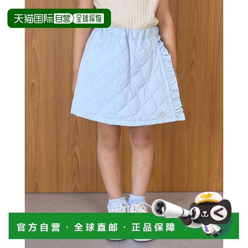 1h可退 日本直邮Lycee mine 女童菱格棉裤 宽松保暖连帽两件套 30