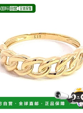日本直邮（249185）女士链条设计时尚戒指 K18YG 材质 18k 黄金戒