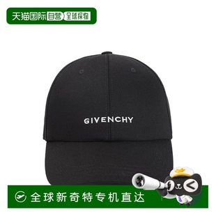 美国奥莱直发 自营 givenchy带有对比标志 结构化黑色帽子 黑色