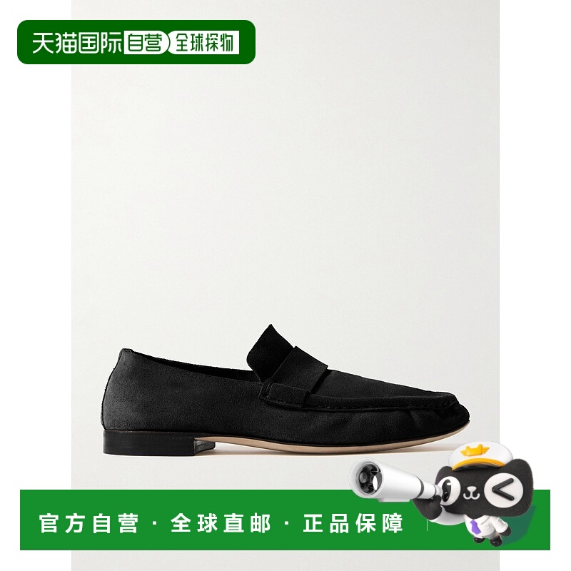 1h可退 香港直邮潮奢 The Row 女士 绒面革乐福鞋 F1626L305BLACK