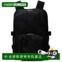 香港直邮潮奢 Burberry 巴宝莉 男士 黑色格纹双肩包 8080840尼龙