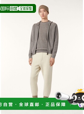 自营欧洲直邮Loro Piana 男士灰色婴儿羊绒毛衣