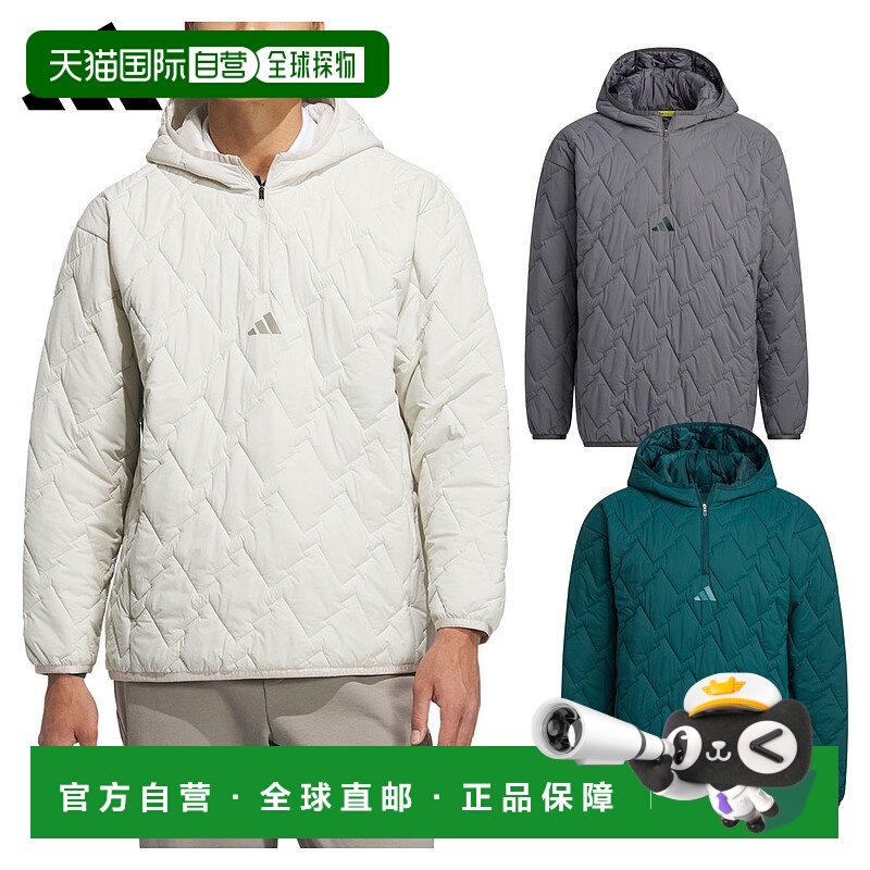 日本直邮阿迪达斯高尔夫男士套头高尔夫夹克防水保暖UPF50+ WIND.