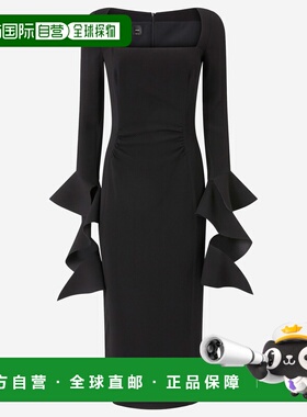 香港直邮PINKO 女士连衣裙 105736A2Q2Z99 AW2025 黑色 Midi Dres