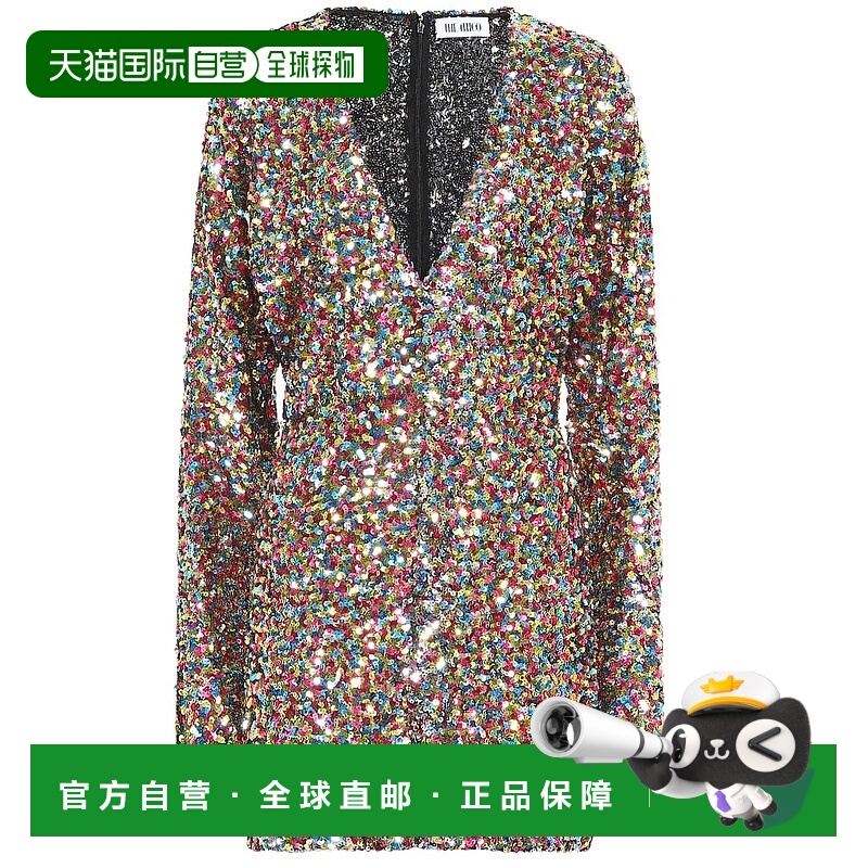 1h可退 香港直邮The Attico 女士 珠片迷你连衣裙 colorful花色