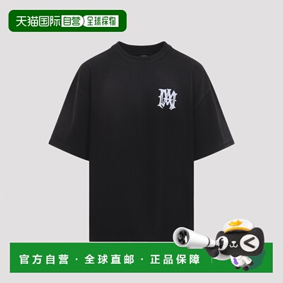 1h可退 香港直邮AMIRI 男士T恤 AMTOJR1056001 SS2026 黑色短袖