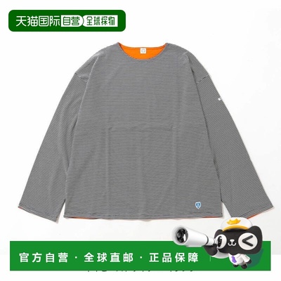 日本直邮ORCIVAL男装休闲圆领长袖针织衫 国产天竺棉 螺纹袖口配