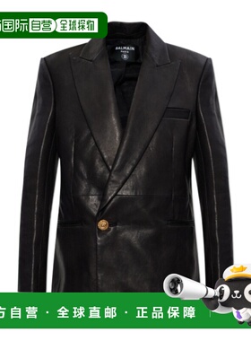 香港直邮BALMAIN 女士西服 GF1SE182LE040PA SS2026 黑色 Leather
