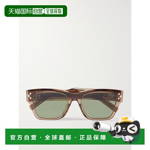 香港直邮潮奢 DIOR 迪奥 男士 CD S2I 钻石D形框醋纤镀银太阳眼镜