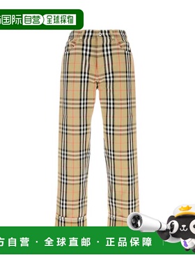 香港直邮BURBERRY 男士休闲裤 8096639B9368 SS2025 浅棕色 Embro