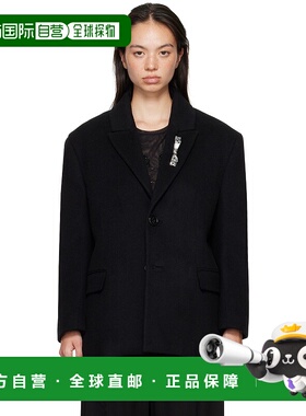 1h可退 香港直邮潮奢 Blumarine 蓝色情人 女士 黑色 Bijoux Pin