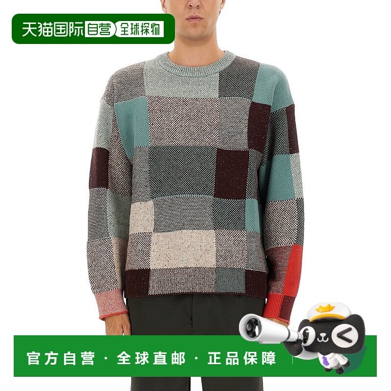1h可退 香港直邮Paul Smith 男士 拼布编织毛衣 M2R505ZT2252144