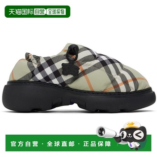 巴宝莉 女士 绿色 1h可退 Nylon Burberry Check 香港直邮潮奢