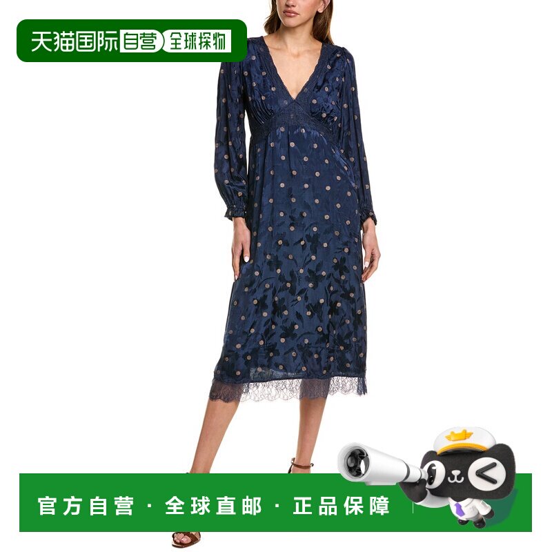 自营Sam Edelman卡米拉蕾丝迷笛连衣裙-棕色 美国奥莱直发图片