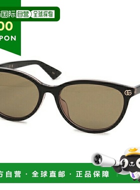日本直邮古驰 (Gucci) 太阳镜 亚洲款 黑色 女士 GUCCI GG1818SK