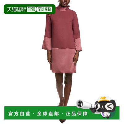 自营St. John Satin Mini Dress - red 美国奥莱直发连衣裙