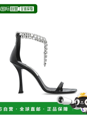 香港直邮JIMMY CHOO 女士凉鞋 VERITYSANDAL100BYKBLACK SS2025