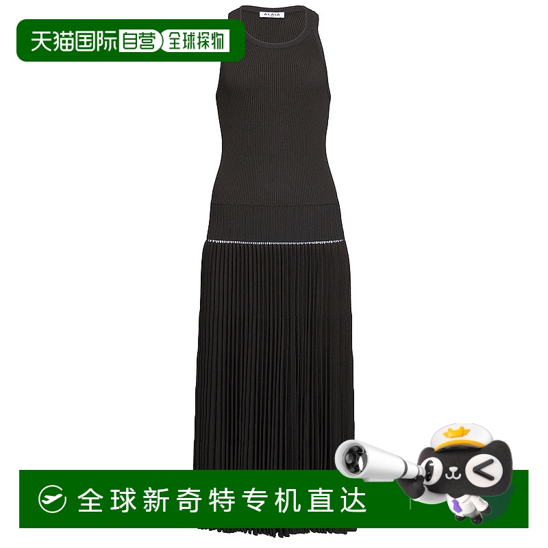 1h可退 香港直邮潮奢 Alaia 女士 褶裥连衣裙 9R2673K078B