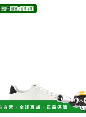 1h可退 香港直邮Balmain 巴尔曼 男士 黑色小牛皮绑带运动鞋 GM1V