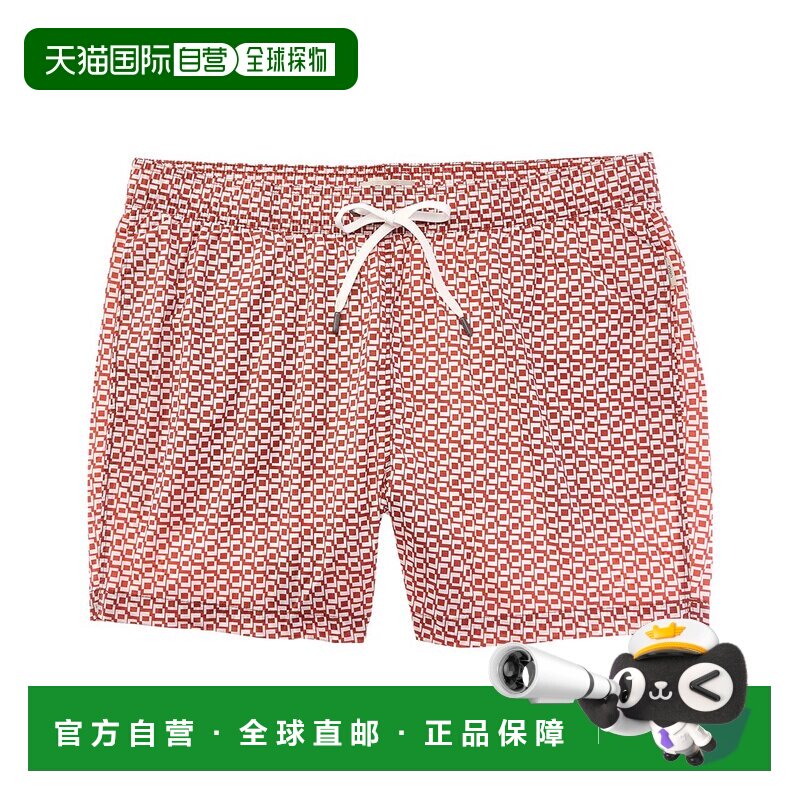 自营Onia印花游泳短片-橙色 美国奥莱直发短裤泳衣