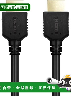 【日本直邮】ELECOM HDMI线 1.5m 4K 全兼容 GM-DHHD14ER15BK