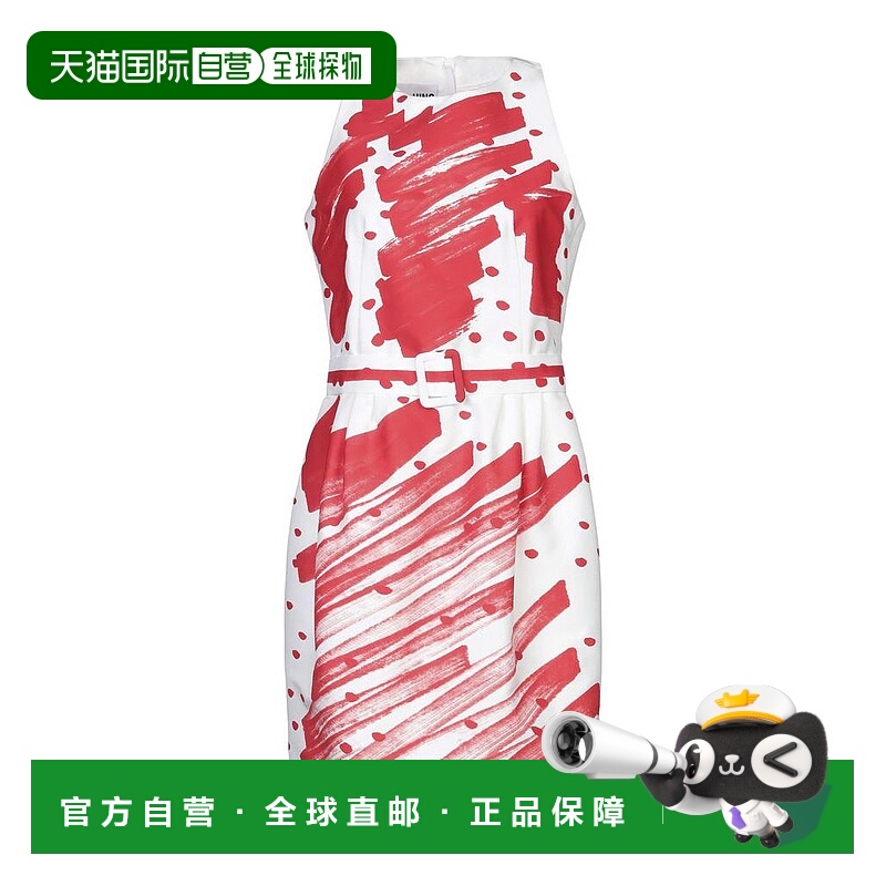 1h可退 【美国直邮】Moschino/奧莉佛女士连衣裙 圆领无袖修身时
