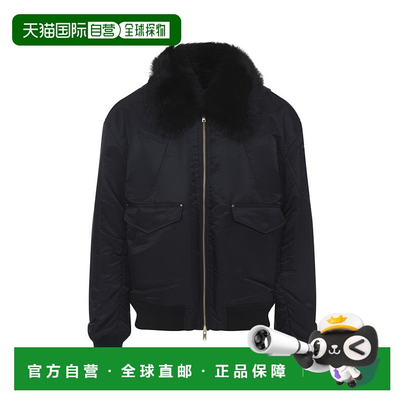 自营moose knucklesLugo Gold Bomber Jacket - black 美国奥莱直